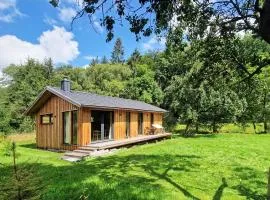 Holzhaus mit Kamin - Am Forellenfluss