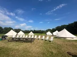 Glamping in the Kent weald nr Tenterden Spacious quite site sole use 3 to 6 equipped tents, Tranquil and beautiful rural location yet just an hour to London