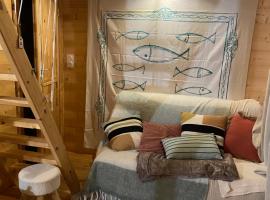 Maison en bois 1 chambre 4 couchages type tiny house，位于格朗维尔的酒店