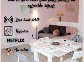 Grand studio La Sensée - Wifi, Calme, Parking privé，位于Hem-Lenglet的酒店