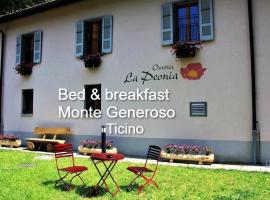 MOUNTAIN HOTEL Osteria di MONTAGNA La Peonia Monte Generoso，位于门德里西奥的酒店