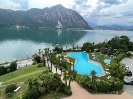 Wunderschönes Apartment direkt am See, Bissone bei Lugano/Tessin，位于比索内的酒店