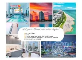 Sky-high1 BR Downtown Miami's heart - Pool & Gym