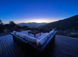 Casa con espectacular vista Casablanca，位于Pangue的酒店