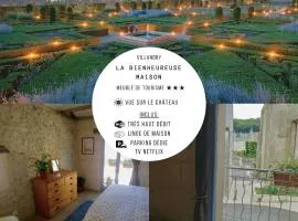 La Bienheureuse Maison, vue sur le Château de Villandry