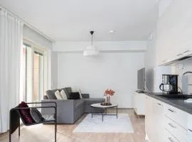 Ydinkeskustan uusi kahden makuuhuoneen huoneisto, sauna ja 2 wc