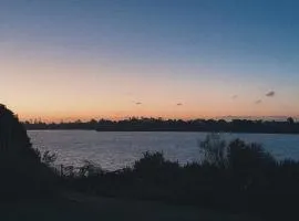 Stunning backyard with sea views