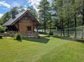 Pirtis su ežero pakrante Trakai，位于Salkininkai的乡村别墅