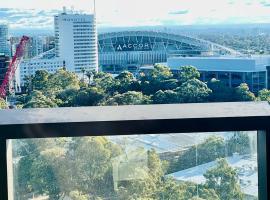 Olympic Park Amazing 2 bed 2 bath Condo Parking,Wi-Fi，位于悉尼的酒店
