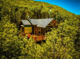 Cozzy Cabin at "Explore-Cafe & Lodge" Located in Duhatao, Chiloe Island, Patagonia, Chile，位于安库德的酒店