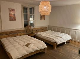 Old Charming Rustic Simple Swiss Flat 60m2 Authentic Center Burgdorf Parking Small Bath，位于布格多夫的酒店