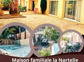 Maison Familiale avec Piscine Privée Chauffée en Bord de Mer, Frais Obligatoires à Régler sur Place Linge & Ménage, voir profil, hôte,Family House with Private Heated Pool, Mandatory Fees to be Paid on Site