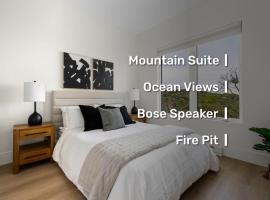 Mountain Suite, Fire Pit, Fully Equipped Kitchen, Heated Bathroom Floor, 250 Mbps Wifi，位于Lantzville的酒店