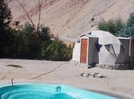 Hermoso Domo con piscina privada para 2 personas - Cochiguaz- Valle De Elqui，位于派瓦诺的豪华帐篷