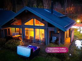 Villa Pohjoistuuli - 5+1 henkilölle, Luoteis-Himos Ski-in/out 56m² + 11m²，位于耶姆赛的酒店