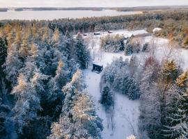 NEILA - 'Virš Ąžuolų' - Forest SPA - FREE jacuzzi，位于Paplatelė的度假屋