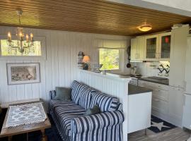 Lys og koselig hytte med flott utsikt og masse sol，位于腓特烈斯塔的住宿