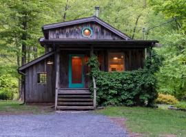 Chic Catskills Cabin with Hot Tub and Fire Pit，位于Lanesville的酒店