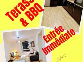Appart COSY 2 ch avec Terrasse privé & BBQ