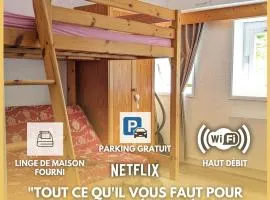 Studio avec linge de maison fourni et tout équipé aux pieds des pistes