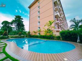 Palawan Affordable Rentals with a Balcony and Swimming POOL- B2 6Diamond，位于公主港的分契式公寓
