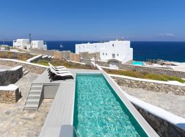 New!! The Mykonian Sunset Villas - 10min from Town，位于圣爱奥尼斯米科诺斯的酒店
