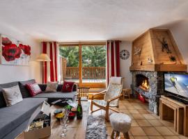 Chalet familial au centre de Courchevel Le Praz, proche pistes et commerces, terrasse plein sud - FR-1-568-10，位于谷雪维尔的酒店