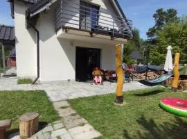 Mazury domek całoroczny przy lesie, jezioro