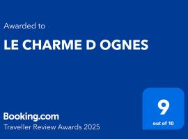 LE CHARME D OGNES，位于Ognes的酒店