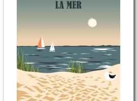 LA MER，位于拉格朗德默特的自助式住宿