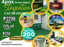 Montalban GuestHouse 2 AC BR 5pax 200mbps WiFi FREE Netflix Shower Heater Parking
