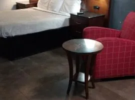 King Bed Hotel Room 215