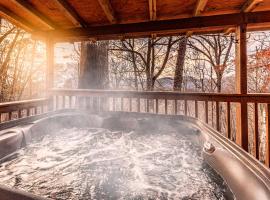 Whiskey Run Cabin, Spectacular Mountain Views，位于布赖森城的酒店