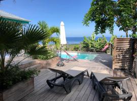 Villa Kazami avec piscine et vue mer，位于旧阿比唐的酒店