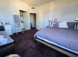 Guest Room in Sherman Oaks with private bathroom and balcony