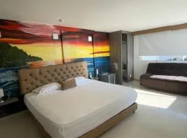HS-DD Habitación Deluxe cerca al mar con piscina y wifi
