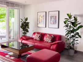 Waterfront Apartment am Main, 15 Min Frankfurt Airport, Terrasse, Free Parking，位于弗勒尔斯海姆的酒店