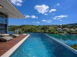 Luxury Beachfront Villa Blue Star of Brac with private pool at the beach on Brac island - Bobovisca