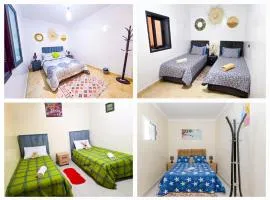 two appartements in same house with rooftop
