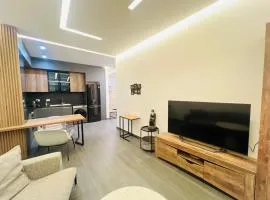 Modern & Chic 2-Bedroom Apartment with Balcony and Stunning Panoramic City Views, Steps from Republic Square & Northern Avenue