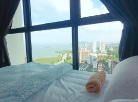 Infinity pool luxury apartment suites 3br 10 pax，位于乔治市的酒店