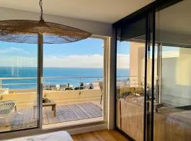 Azur 2 vue sublime clim, parking, terrasse, Wifi