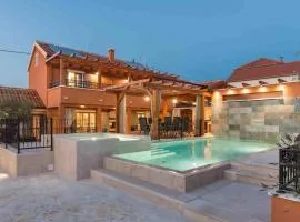 Luxury Villa Finessa Skradin 1 with heated pool, jacuzzi and sauna