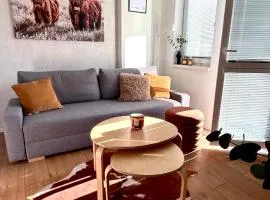 Comfy studio, private parking, smart check in