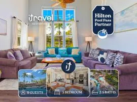 Hilton Pool Pass Included - Stylish Central Villa Mins to Beach Pool & Spa