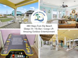 Sconset South 4BR Beach Escape! Deck, Bar, Games & Gulf Views，位于博利瓦港的酒店