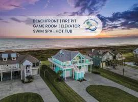 Beachfront Hideaway! Luxury Beachfront, SwimSpa, Game Room, Firepit by Bolivar Vacations