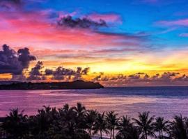 Tamuning, Ocean view, Tumon Beach 7 minutes, Carrera show, Galleria Mall, 8 families, 3Bedrooms 2Bathrooms, Pick up service