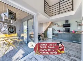 L'Escapade - PARIS 20 min - DISNEY 25 min - GARE 3 min à pied - PARKING - Confortable & Moderne - Free WIFI