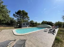 Villa à Orgnac-l'Aven avec piscine chauffée, 6 pers, jardin clôturé, animaux admis - FR-1-382-127